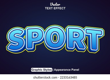 efecto de texto deportivo con estilo gráfico y editable.