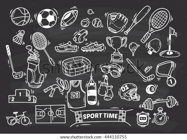 sport themed\
doodle