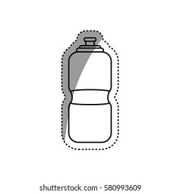 Sport thermo bottle icon vector illustration graphic design