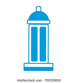 sport thermo bottle water cold drink icon