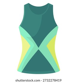 Sport Top Ropa de entrenamiento atlético Diseño de Plantilla de Ilustración vectorial de color plano