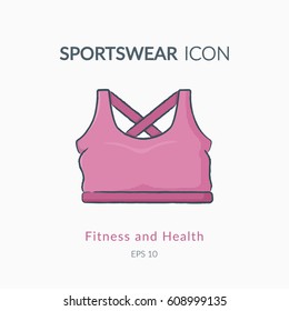 Sport top icon isolated on white. Modern vector pictogram for web graphics