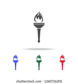 Sport torch  icons. Elements of sport element in multi colored icons. Premium quality graphic design icon. Simple icon for websites, web design, mobile app, info graphics