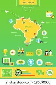 Sport Tourism in Brazil Infographics