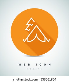 sport and tourism isolated minimal single flat linear icon. Line vector icon for websites and mobile minimalistic flat design. Modern trend concept design style illustration symbol