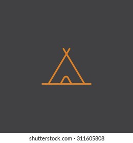 sport and tourism line vector app web icon