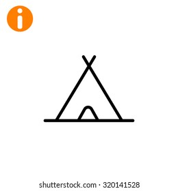 sport and tourism line vector app web icon
