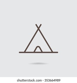 sport and tourism line vector app web icon