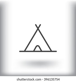 sport and tourism line vector app web icon