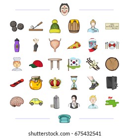 sport, tourism, medicine and other web icon in cartoon style., sofa, beekeeping, business icons in set collection.