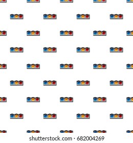 Sport traffic light pattern seamless repeat in cartoon style vector illustration