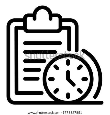 Sport training program icon. Outline sport training program vector icon for web design isolated on white background