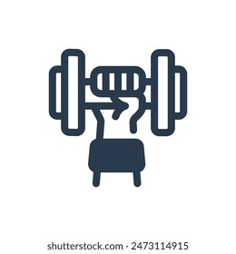 Sport Training Vector Icon Illustration