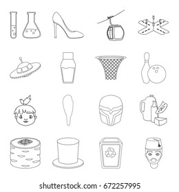 Sport, transport, country and other web icon in outline style.Education, cosmetics, history icons in set collection.