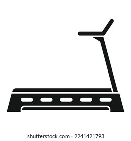 Sport Laufband Symbol einfache Vektorgrafik. Gesunder Lebensstil. Aktive Lebensdauer
