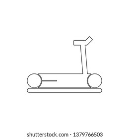 sport treadmill outline icon. Signs and symbols can be used for web, logo, mobile app, UI, UX
