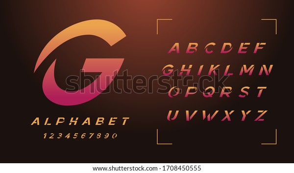 Sport trendy modern ypeface font and\
alphabet, zinc zink luxury sci-fi minimal classic game urban\
futuristic typo typography and number. Vector\
illustration.