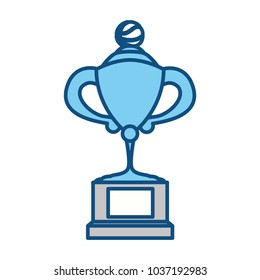 Sport trophy cup icon vector illustration graphic design