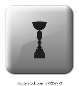 Sport trophy flat vector icon.
