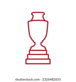 sport trophy icon for winner, simple flat designs