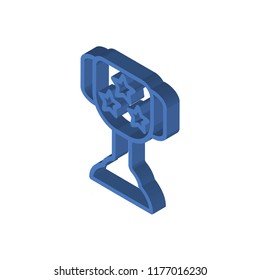 Sport trophy isometric left top view 3D icon