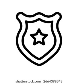 Icono de contorno de Vector de trofeo deportivo. Archivo Eps 10