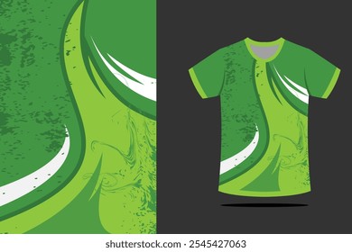 Sport t-shirt design. Sport jersey template mockup abstract design for gaming, football soccer, racing