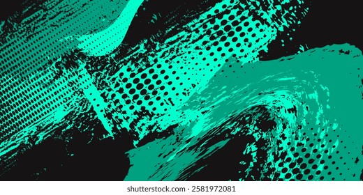 Sport t-shirt design template with abstract halftone grunge pattern background, t-shirt for sports club. Vector Illustration
