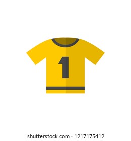 sport T-shirt flat vector icon