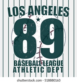 Sport t-shirt graphics design, Los Angeles  sportswear typography emblems, Creative design print stamps, Vector