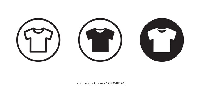 Sport t-shirt icon. Training sign. wear and tear, T-shirt human uniform vector icon, modern concept