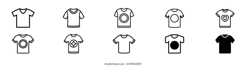 Sport t-shirt icon. Training sign, T-shirt icon vector logo design, White Blank Tshirt Icon, T-shirt vector icons set. Clothing symbol. Tee logo, T-shirt icon vector, filled flat sign, solid pictogram