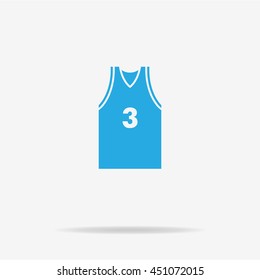 Sport t-shirt icon. Vector concept illustration for design.