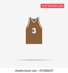 Sport t-shirt icon. Vector concept illustration for design.