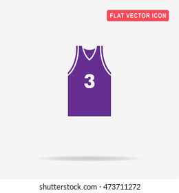 Sport t-shirt icon. Vector concept illustration for design.
