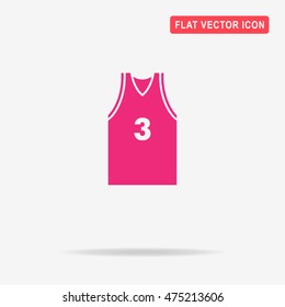 Sport t-shirt icon. Vector concept illustration for design.
