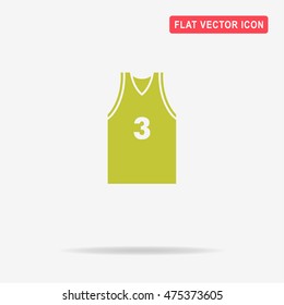 Sport t-shirt icon. Vector concept illustration for design.