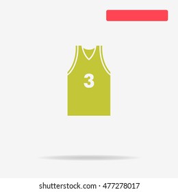 Sport t-shirt icon. Vector concept illustration for design.