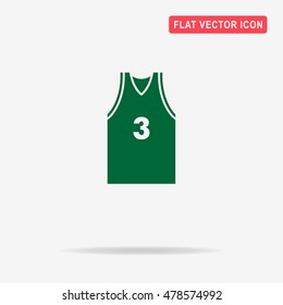 Sport t-shirt icon. Vector concept illustration for design.