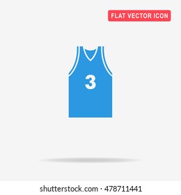 Sport t-shirt icon. Vector concept illustration for design.