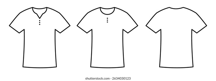 Sport t-shirt icon wear. T-shirt human uniform vector icon, modern concept. Unisex T-shirt fashion flat design. T-shirt fashion flat technical drawing template with short sleeve, crew neck. 