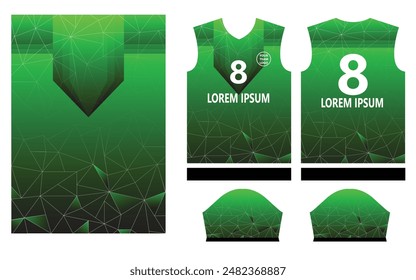 Sport t-shirt, Soccer jersey mockup for football club. uniform front view