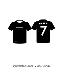 Sport t-shirt template. Design football uniform. Vector template for your design. vector illustration, pictogram isolated on white background. color editable