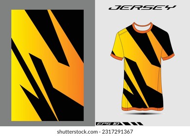 Sport t-shirt texture grunge background for extreme team jersey, racing, cycling, football, motocross, leggings front back view