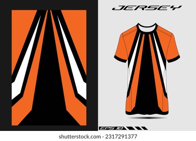 Sport t-shirt texture grunge background for extreme team jersey, racing, cycling, football, motocross, leggings front back view