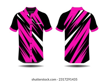 Sport t-shirt texture grunge background for extreme team jersey, racing, cycling, football, motocross, leggings front back view