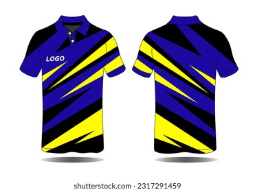 Sport t-shirt texture grunge background for extreme team jersey, racing, cycling, football, motocross, leggings front back view