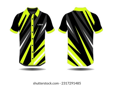 Sport t-shirt texture grunge background for extreme team jersey, racing, cycling, football, motocross, leggings front back view