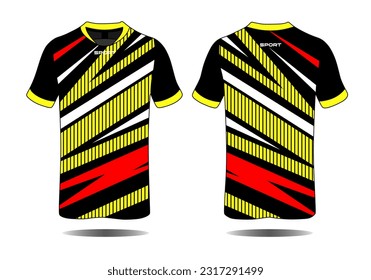 Sport t-shirt texture grunge background for extreme team jersey, racing, cycling, football, motocross, leggings front back view