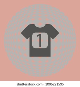 Sport t-shirt, vector icon